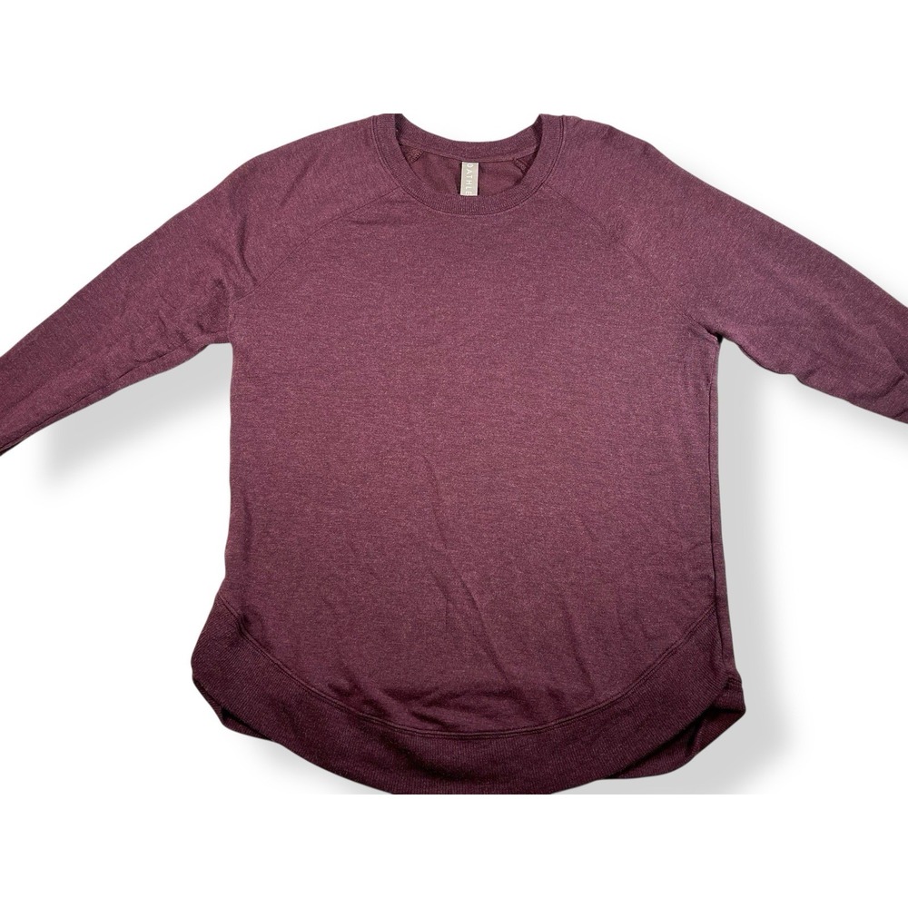 Athleta Crewneck Sweatshirt Womens XS Maroon Athletic Lightweight Pullover EUC